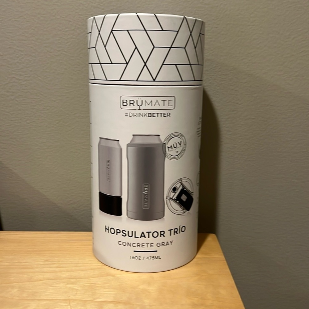 Brumate Hopsulator Trio Concrete Gray 16 oz